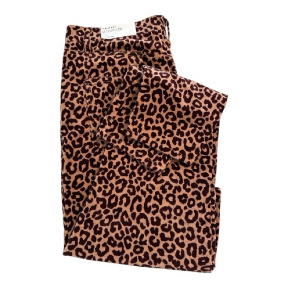 NWT Ann Taylor Leopard Print Corduroy Pants